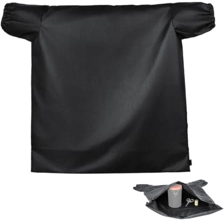 Large Darkroom Film Changing Bag,27.5x28.3'' Dedicated Film Developing Bag | Portable Film Changing Equipment Tent with Zipper, Double Layer Load Photography Accessories-No Light Leaks