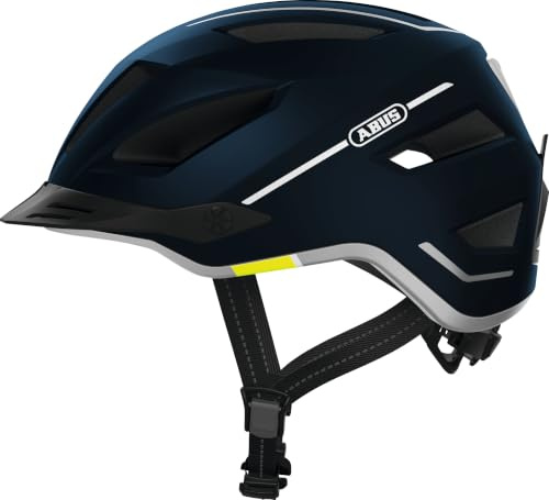 ABUS Stadthelm Pedelec 2.0 - Fahrradhelm mit Rücklicht und Regenhaube - für den Stadtverkehr - für Damen und Herren