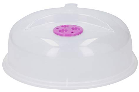 Set of 2 Microwave Clear Food Cover Plate (Purple)