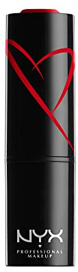 NYX Professional Makeup Lippenstift mit Satin-Finish und ultra-gesättigter Farbe, Shout Loud Satin Lipstick, The Best (Rot)