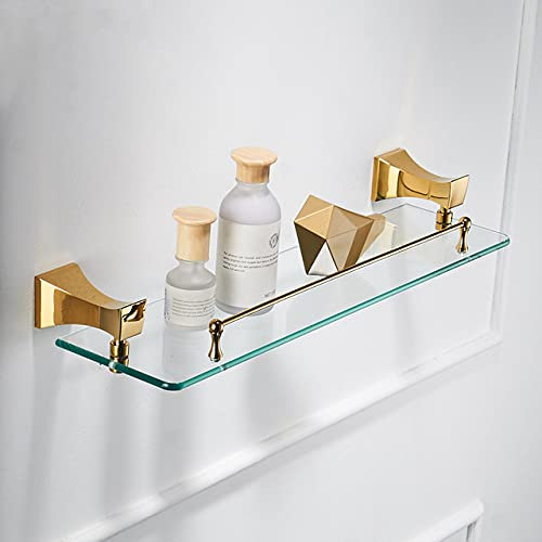 LIJUCAI Gold Badezimmerzubehör Set Toilettenbürstenhalter Gold Poliert Handtuchring Bad Eckregal Wandhalterung Badezimmer Produkte Haken, Glasregal, China