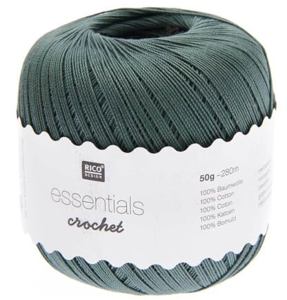 Rico Design Häkelgarn, 50 g, 100 % Baumwolle