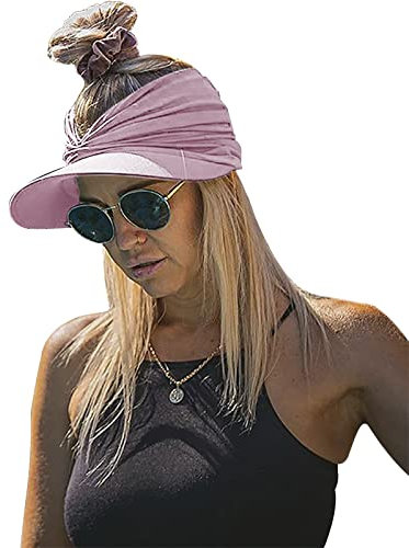 Pare-Soleil Visière de Soleil pour Femme Casquette Pare-Soleil Sport Chapeau de Soleil Anti-UV Casquette Séchage Rapide Réglable Casquette de Soleil pour Golf Cycliste Tennis