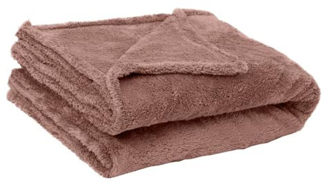 English Home Fleece Throw Blanket,Soft Plush Blanket for Couch Sofa or Bed Throw Size, Super Cozy and Comfy for All Seasons, 47 67 | Lilac - 120x170