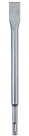 kwb SDS-Plus Burin plat 250 mm pour marteau perforateur, utilisable dans le béton, la maçonnerie et la pierre, en acier de version, sablé
