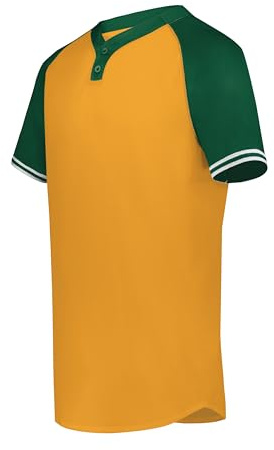 Augusta Sportswear Cutter+ Henley Jersey Gold/Dark Green XL
