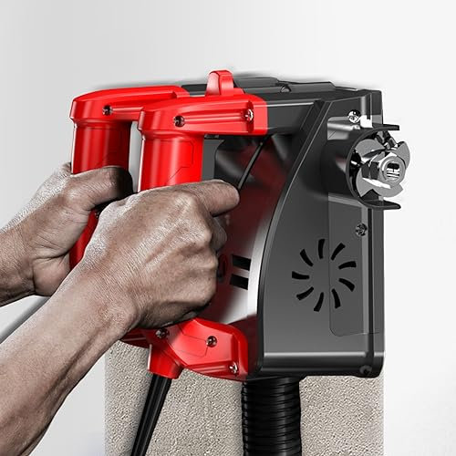KiwiHood Cepilladora eléctrica de pared manual 1680 W 3000 RPM Power Wall Scraper Wall Shovel Machine para renovación de pared, cemento stripping con bolsa de transporte