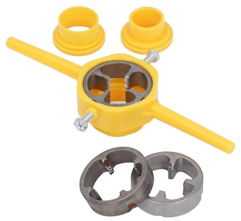 Rohreinfädler-Set, PVC-Gewindemacher-Gewindeschneider-Set, Rohreinfädler-Sanitärwerkzeug aus ABS und Legiertem Stahl, PVC-Gewindemacher-Werkzeug mit 1/2 Zoll, 3/4 Zoll, 1 Zoll