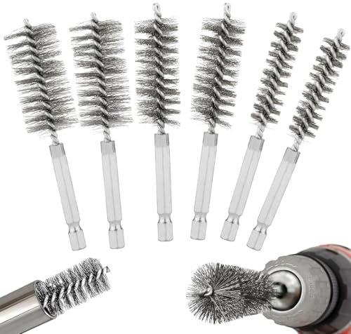 Drahtbürste Bohrmaschine - Bohrbürste Aus | Draht-Rohrbürsten | Drahtpinsel Für Bohrer | Bohrung Reinigungsbürste Set | Metallbohrung Pinsel -Kit | Mehrzweck-Teilereinigungsmittel Zum Staub