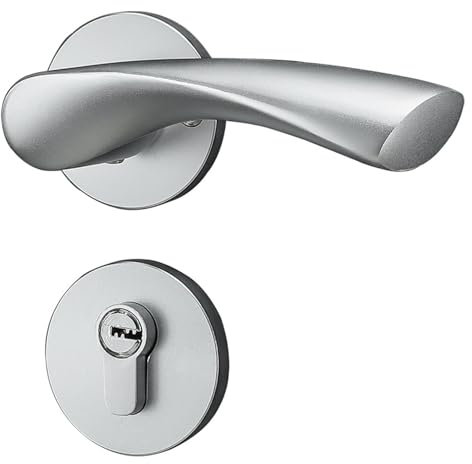 Serratura for porta interna della camera da letto, serratura magnetica silenziosa for porta della camera, serratura for porta in alluminio massiccio, serratura for porta della camera con serratura div