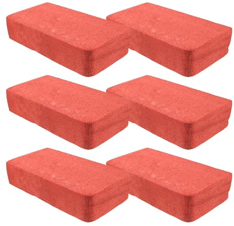SUPVOX 6 Bricks per Art da Film Blocchi di Mattoni Artificiali Mattoni da Costruzione per Mattone truccato Mini mattoncini trovata di Schiuma Marrone Chiaro