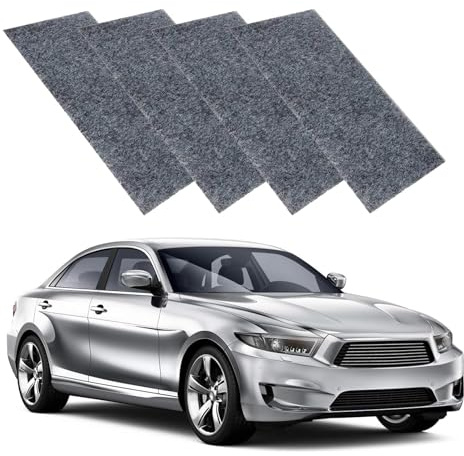 fshxj 4 Stück Nano Sparkle Tuch Auto Kratzer Original,Nano Sparkle Tuch,Nanosparkle Entferner,Kratzerentferner,Tücher Cloth Kaufen Scratches,Auto-Reinigungstuch,Automobil-Nanobu