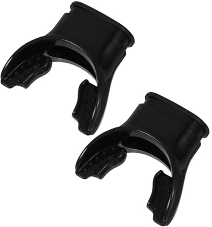 SOPOTUTU 2 Stück Silikonmundstück für Taucher, Schwarz, Hygienisch | Schwimmen und Freediving, Transparent laut Titelangabe, Zubehör für Tauchgeräte, Einfach zu Verwenden