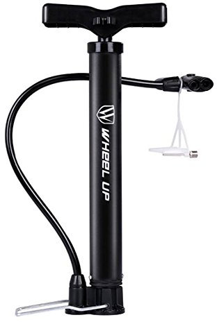 Portable Bike Pump Bicycle Tire Pump Mini Floor Pump Lightweight Presta Schrader Universal Bike Tyre Inflator Pump 120 PSI for Road Mountain Bikes
