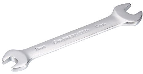 sourcing map Clé à fourche double métrique finition polie Cr-V 8mmx10mm