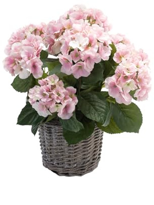 Kunstpflanze Hortensie rosa 45 cm