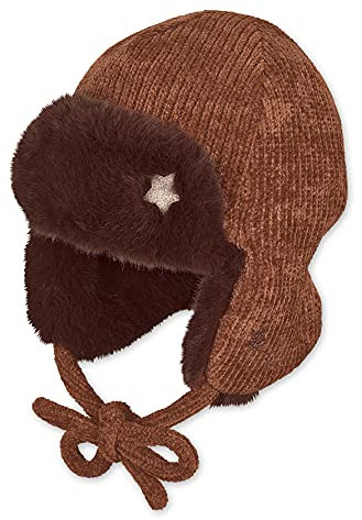 Sterntaler Baby-Mädchen Fliegermütze Sternchen Mütze, Braun, 51