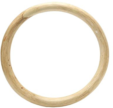 LOVIVER Anillo de Mimbre Wing Chun, Artes Marciales, Boxeo, SAU, muñeca pegajosa, Equipo de Entrenamiento de Fuerza de Mano, Anillos de Madera Natural, Anillo, Diámetro Interior 22cm