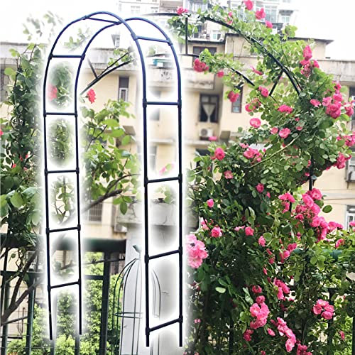 Arche de Jardin pour rosiers, Arcade À Rosiers, Aide à l'escalade des Plantes de Cour de Jardin, revêtement Plastique Anti-brûlure, Stable et Durable
