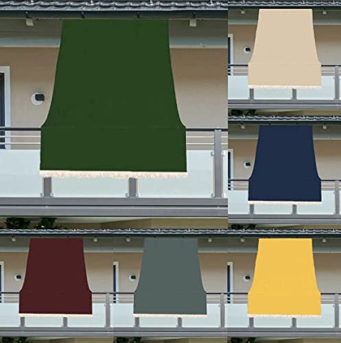 Luga TENDA DA SOLE CON ANELLI RESISTENTE ESTERNI BALCONE VERANDA GIARDINO 2022 (150X290, VERDE)