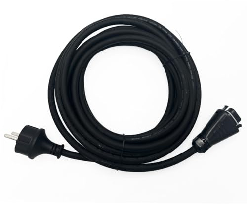Solarsys® - 3Meters AC-Stromkabel mit HMS Feldstecker und Schuko-Stecker für ikro-Wechselrichter der HMS-Serie, 3Meters