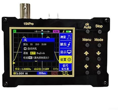 DSO154Pro Handhel dDigital Oszilloskop mit 2,4 Zoll TFT LCD-Display, tragbarer Signalgenerator 320 * 240 Auflösung 500 kHz