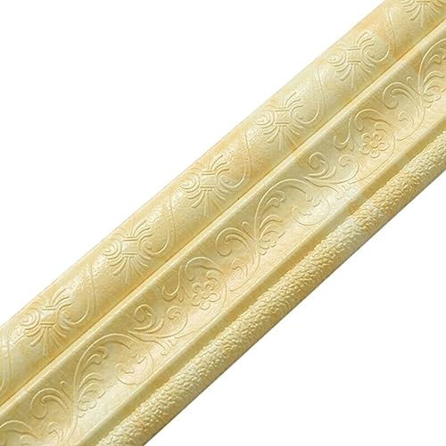 Cenefa Adhesiva Para Pared 1 Pza 2,3 M 3D adhesivo de borde impreso línea de cintura de PVC autoadhesivo papel pintado de bordes impermeable for decoración de Base de pared DIY Cenefas Adhesivas Para