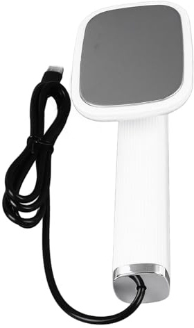 SIXRUN Fer à Vapeur Rotatif, capacité de 20ML, Mini Machine à Repasser à Vapeur Portative avec Prise USB, pour la Maison et Les Voyages (White)