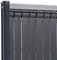 KIT OCCULTANT CLOFENCE LATTE PVC POUR PANNEAU DE GRILLAGE RIGIDE MAILLE 55 BRISE VUE BRISE VENT 2M50 X H 1M03 GRIS