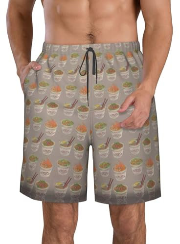 Pantalones cortos de natación de secado rápido para hombre, con estampado de escamas de peces de colores, pantalones cortos de playa, spa, pantalones cortos elásticos para gimnasio, surf, Huevera de