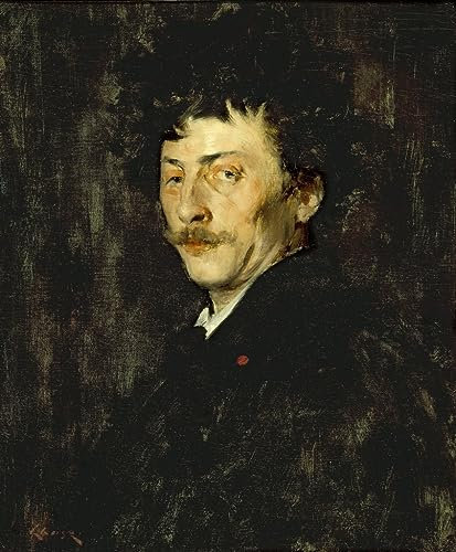 EQVRDCUW Ölgemälde Leinwand Malerei Poster Leinwand Plakat Paul von Sarasate Porträt eines Geigers von William Merritt Leinwandbilder Bild für Wanddekoration 60x90cm