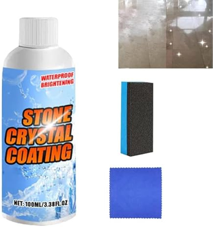 Agente para pulir y revestir piedras, limpiador quitamanchas de piedra, nanoquitamanchas de mármol, abrillanta eficazmente los revestimientos de cerámica y piedra, Stone Pro Crystal Clean (1)