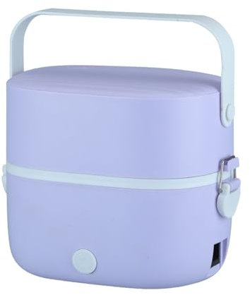 Scaldavivande Elettrico Lunch Box 270W Riscaldamento Rapido - Lunch Box Riscaldato Più Grande Da 1L Per Adulti, Portatile, Isolato, Con Contenitore in Acciaio Inox, Per Cibo Caldo, Per Casa/Ufficio