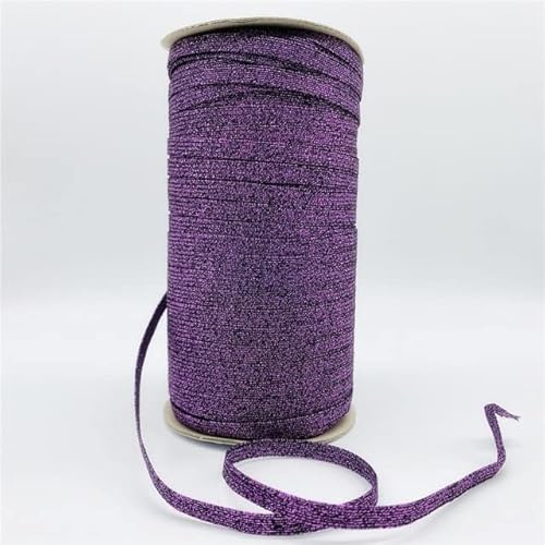 Elástico para coser, Cinta elástica de goma multicolor de 6 mm for coser en varios tamaños.(56,5 yards)