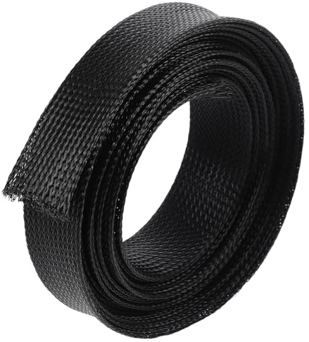 Gatuida Gaine de Protection Câble Pet Extensible Manchon Tressé pour Câble Souple et Électrique Organiseur de Rangement pour Fils Informatiques