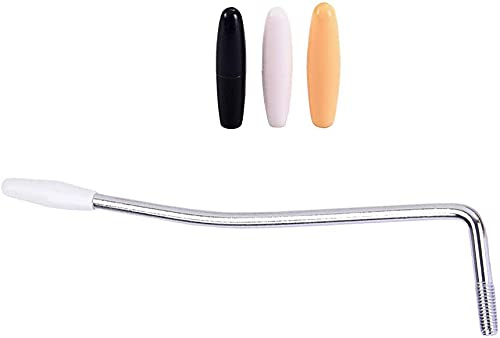 Chrome 5mm Thread Tremolo Arm Whammy Bar with 3pcs Tips for Guitar