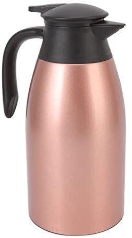 TARSHYRY Brocca Isolato, caffè Isolato Carafe Portatile 2L Capacità caffè Brocca in Acciaio Inossidabile Distributore di Distribuzione Inossidabile Isolata (oro rosa)