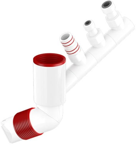 Uxsjakjsd Tubo de Alcantarillado de 4 Juntas con Rotación de 360°, Antiolor, para Desagüe de Pared de Lavadora, A Prueba de Insectos y Antirreflujo