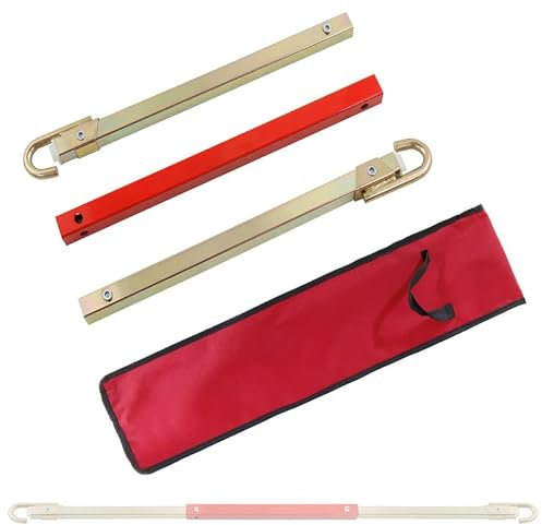 CCLIFE 3-teilige Abschleppstange 1,8m Stahl Abschleppstangen für PKW bis 2500 kg mit Tasche