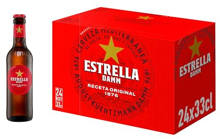 Estrella Damm Cerveza - 24 Botellas
