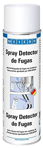 WEICON Spray Detector de Fugas | 400 ml | Detección de Fugas en tuberías | Espuma anticorrosiva no inflamable | Lechoso