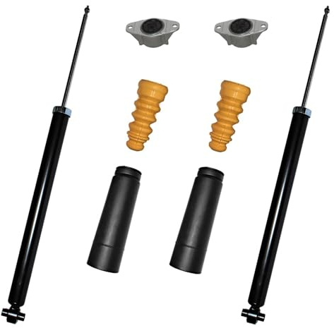 2x Stoßdämpfer Staubschutzsatz 2x Domlager Hinterachse für Mazda 3 BK + Stufenheck