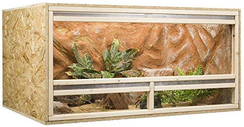 Holzkonzept Terrarium, Terrariumbausatz, OSB Terrarium, Holzterrarium 120 x 60 x 60 cm Frontbelüftung