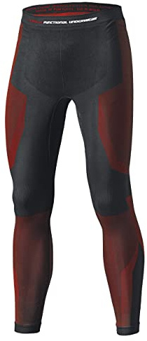 Hjäld 3D Skin Warm Base dam funktionsbyxor, svart/röd, S