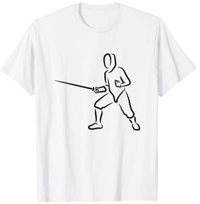 Lustiger Fechter Fecht Liebhaber Degenfechten T-Shirt