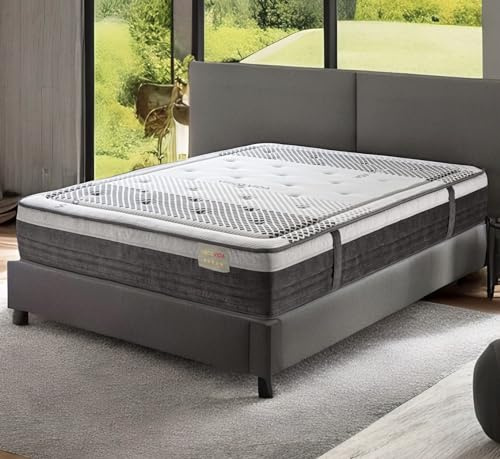 T-ORMU COLCHONES 105X200 VISCOELASTICOS Premium Firme – Colchón 105X200 Viscoelástico Firmeza Alta ± 29 CM Altura – Matrimonio – Traspirable Antialérgico Confortable Ergonómico Oeko-Tex