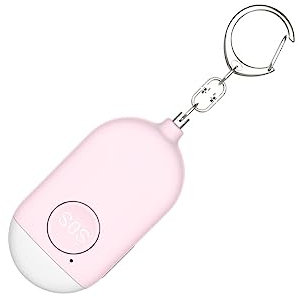 SUIOPPYUW Sicherheitsalarm Alarm Schlüsselanhänger Persönlicher Notladealarm Ältere Frauen Männer Kinder Tasche Rucksack Koffer Gürtel