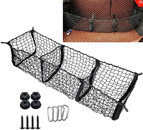 Middrivr Cargo Net for Car, Truck Bed Storage, 3 Pocket