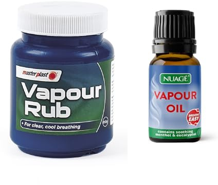 2 Value Pack Decongestant Includes - Vapour Rub Balm + Vapour Oil | Easy Breathing Cold Flu Sinus