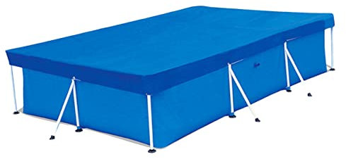 SUPVOX Funda Piscina Cubierta Lluvia Azul para Piscinas Desmontables Alfombrilla Antideslizante para Suelos con Estructura